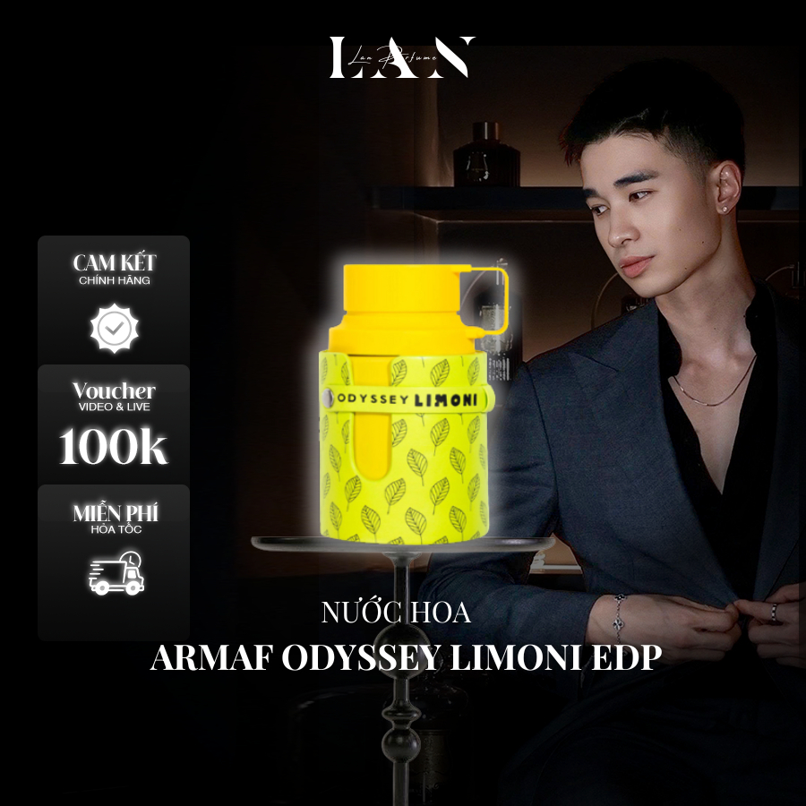 [LAN] Nước hoa Unisex Armaf Odyssey Limoni EDP 100ml Fullbox