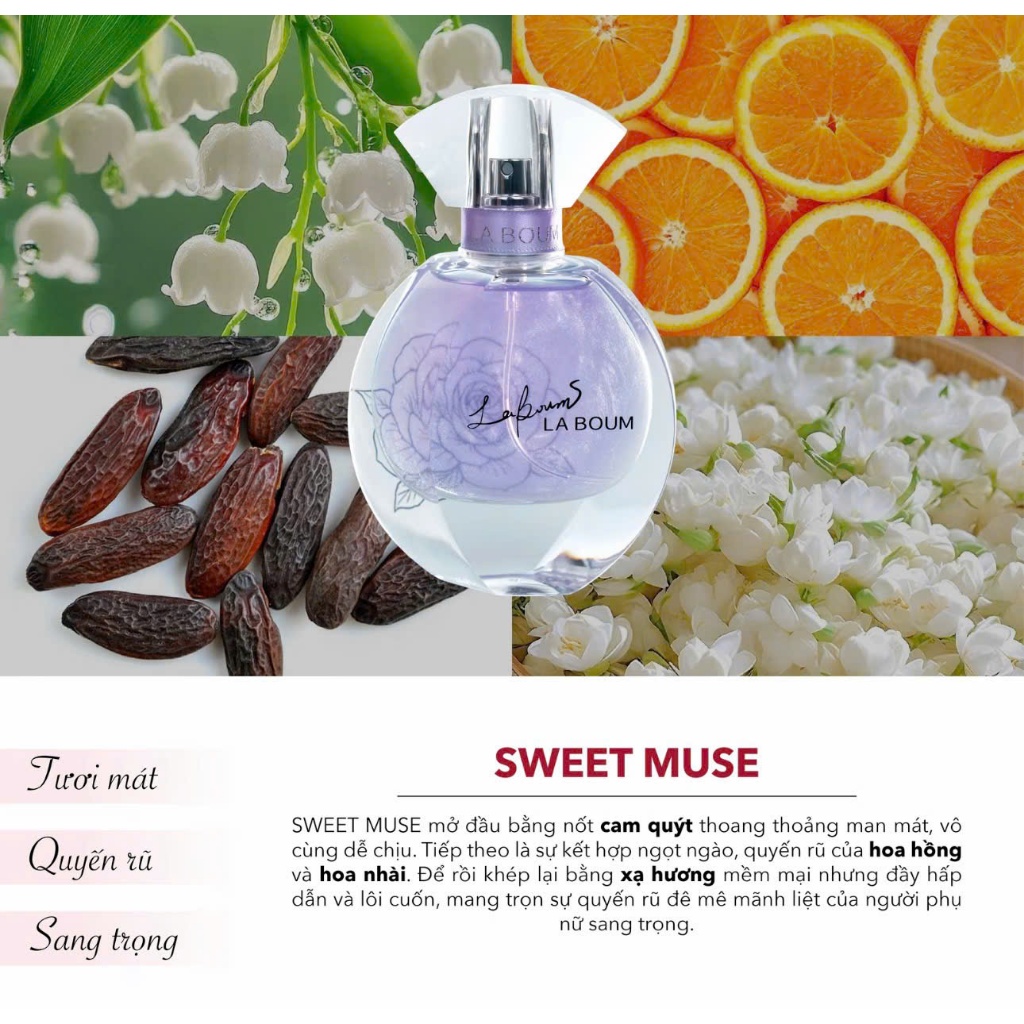 [HÀNG CAO CẤP] HEARTBEAT LABOUM - Nhũ Ánh Kim – Lưu Hương Lâu - 2 Mùi Sang Trọng - Cosmetic Perfume Women 55ml