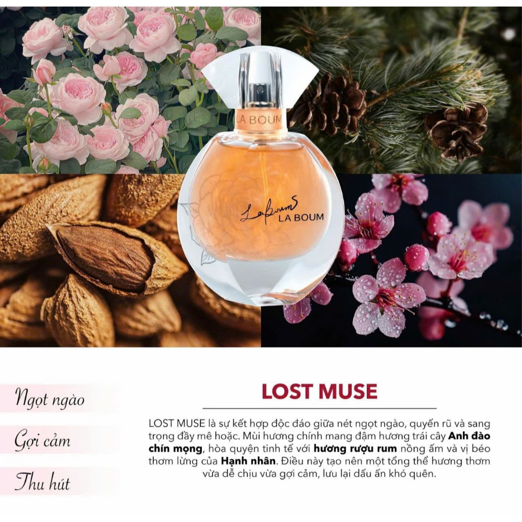 [HÀNG CAO CẤP] HEARTBEAT LABOUM - Nhũ Ánh Kim – Lưu Hương Lâu - 2 Mùi Sang Trọng - Cosmetic Perfume Women 55ml