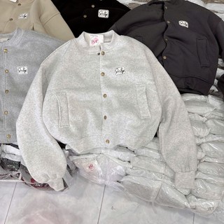 Áo khoác bomber nữ form rộng | varsity thêu chữ | mặc lên cá tính cực xinh