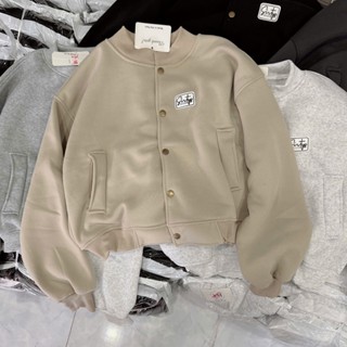 Áo khoác bomber nữ form rộng | varsity thêu chữ | mặc lên cá tính cực xinh