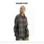 Áo Sơ Mi Flannel GODMOTHER Áo Sơ Mi Dài Tay Kẻ Caro Nam Nữ Unisex Phong Cách Retro Hàn Quốc