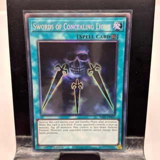 [ Bài Yugioh Chính Hãng ] RA05-EN059 Swords of Concealing Light - Ultimate/Collector/Platinum Secret Rare