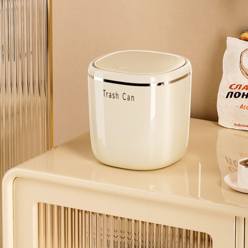Thùng Rác Decor Để Bàn Văn Phòng, Thùng Đựng Phụ Kiện, Trang Sức Trong Suốt Kiểu Dáng Hiện Đại Sang Trọng TitiHome