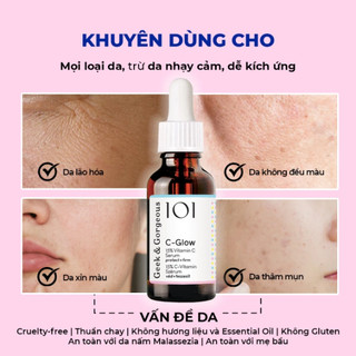 Tinh Chất Geek & Gorgeous C-Glow 15% Vitamin C Serum Làm Sáng, Chống Oxy Hóa, Căng Bóng Da 30ml