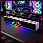 Loa Máy Tính Gaming Soundbar Bluetooth Để Bàn Màu Trắng WORTLEY WT8 Led Rgb Loa Vi Tính Âm Thanh Hay Bass Cực Mạnh — ảnh 2