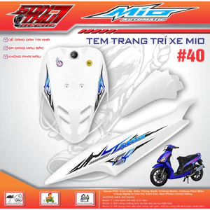 TEM XE MIO SPORT #40 (TEM IN 3 LỚP - SIÊU NÉT - SIÊU ĐẸP - SIÊU CUTE)