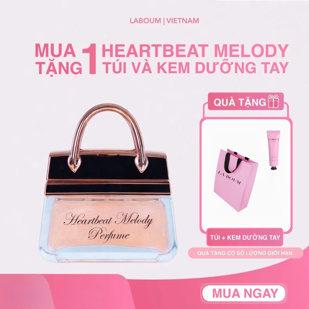 Nước Hoa Nữ LABOUM HEARTBEAT MELODY 55ml Hương Hoa Quả Ánh Nhũ Kim Tuyến Không Hề Ngấy EDP