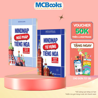 Sách - Mindmap Từ vựng +Ngữ pháp  Tiếng Nga Thông Dụng Dành Cho Người Mới Bắt Đầu