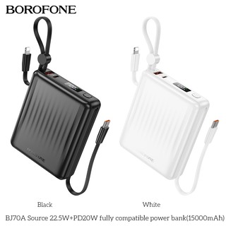 Pin Dự Phòng Borofone BJ70A 10000mAh USB QC 22.5W, TypeC PD 20W, Kèm cáp TypeC
