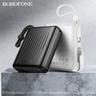 Pin Dự Phòng Borofone BJ70A 10000mAh USB QC 22.5W, TypeC PD 20W, Kèm cáp TypeC