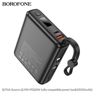 Pin Dự Phòng Borofone BJ70A 10000mAh USB QC 22.5W, TypeC PD 20W, Kèm cáp TypeC