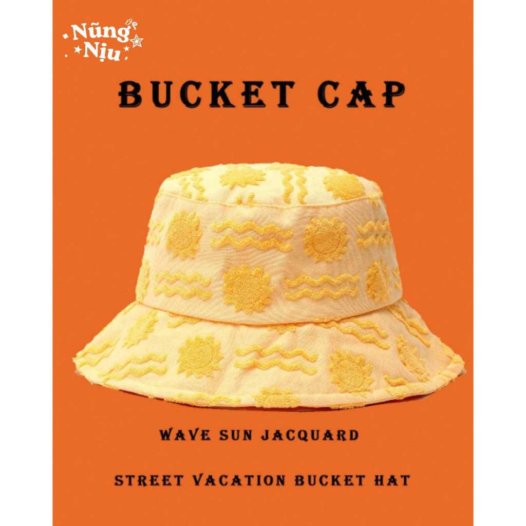 [ORDER 8-10 NGÀY] Nón Mùa Hè Họa Tiết In Nổi