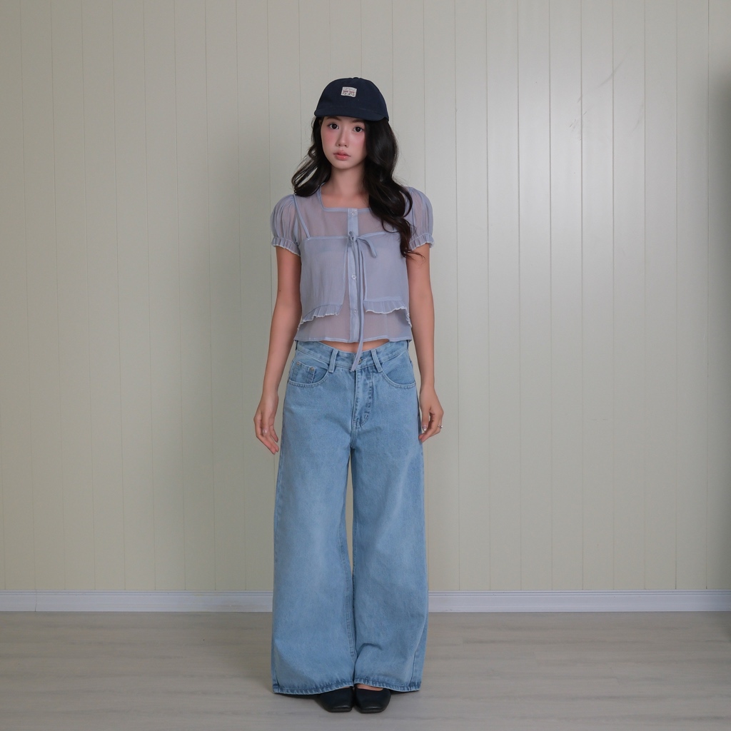 Áo Blouse 2 Mảnh, Chất Tơ Viscose - Dual Layer Blouse - Sonna Hi