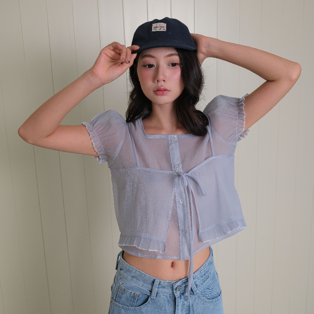 Áo Blouse 2 Mảnh, Chất Tơ Viscose - Dual Layer Blouse - Sonna Hi