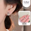 9LUX Khuyên tai THIÊN NGÁ ĐÁ ZIRCON nhỏ siêu sáng , Khuyên tai đá zircon nhỏ nhắn đáng yêu