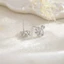 9LUX Khuyên tai THIÊN NGÁ ĐÁ ZIRCON nhỏ siêu sáng , Khuyên tai đá zircon nhỏ nhắn đáng yêu
