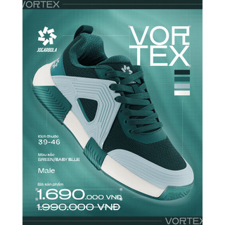 Giày pickleball nam Jogarbola Vortex, upper vải dệt thoáng khí, khung TPU ổn định, đế Phylon nhẹ