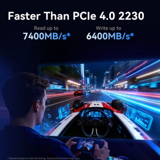 Ổ cứng Lexar 2 trong 1 2230/2280 PLAY X PCIe Gen4x4 NVMe SSD 512GB/1TB, Tốc độ đọc 7200mb/s