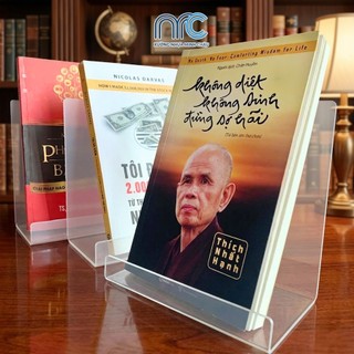 2 Kệ sách mica để bàn, Kệ Mica, Acrylic chữ L, Giá trưng bày sách, album ảnh, dày 3mm