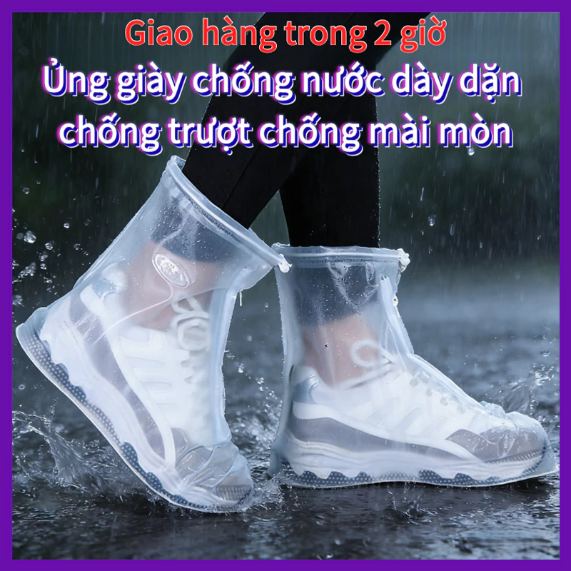 Bao Giày Silicon Chống Nước | Dễ Mang | Không Thấm Nước | Dùng Lại Nhiều Lần