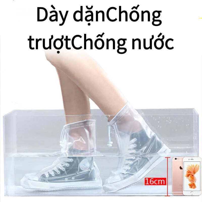 Bao Giày Silicon Chống Nước | Dễ Mang | Không Thấm Nước | Dùng Lại Nhiều Lần