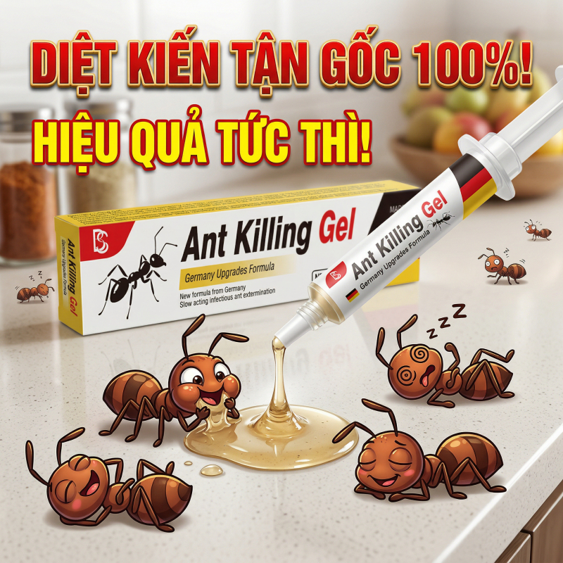 ✅ Một lần là xong, diệt sạch cả tổ kiến ✅ Gel diệt kiến 35g – Công thức mới từ Đức, hiệu quả 100%