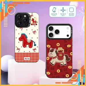 Ốp Lưng iPhone IMD LUCKY HORSE, Chống Sốc, Bảo Vệ Camera dành cho iP 7/8/X/XSMAX/11/12/13/14/15/16/17/Pro/Max
