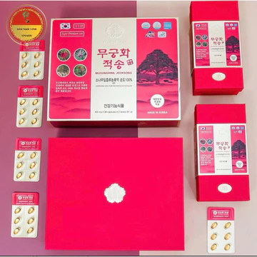 💊Viên Tinh Dầu Thông Đỏ Chính Phủ Cao Cấp MUGUNGHWA Jeoksong - 180 Viên/Hộp💊