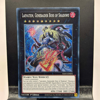 [ Bài Yugioh Chính Hãng ] Laevatein, Generaider Boss of Shadows - RA05-EN051 - Super/Ultra/Secret