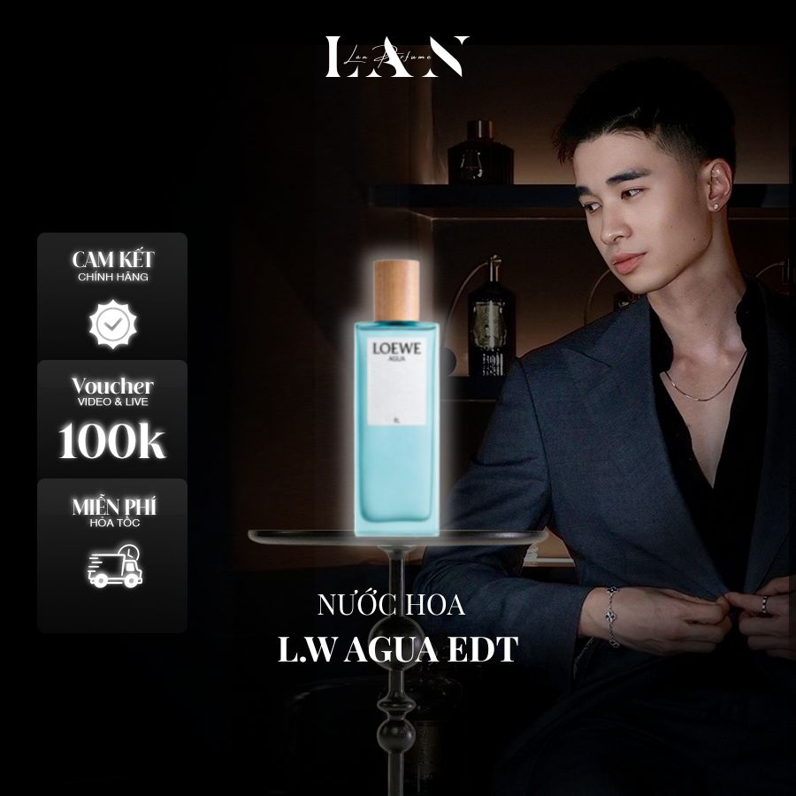 [LAN] Nước hoa Nữ L.W Agua EDT 50ml Fullbox