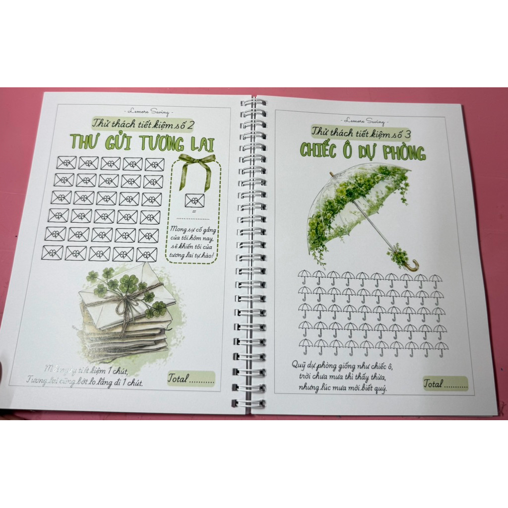 Sổ Nhật Ký 12 Tháng & Thử thách Tiết Kiệm