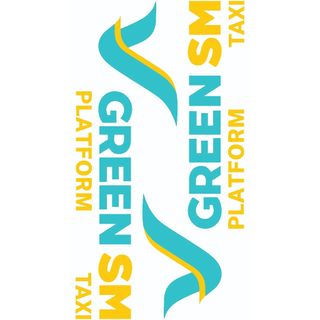 Tem Logo Grenn SM, Mẫu mới của Xanh SM, dán Ôtô, Xe máy, Mũ Bảo Hiểm