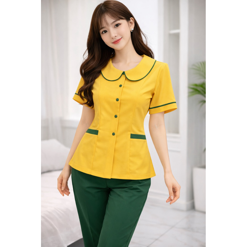 Đồng phục mầm non ( hàng thiết kế) chất cotton lạnh co dãn thoải mái mềm mịn
