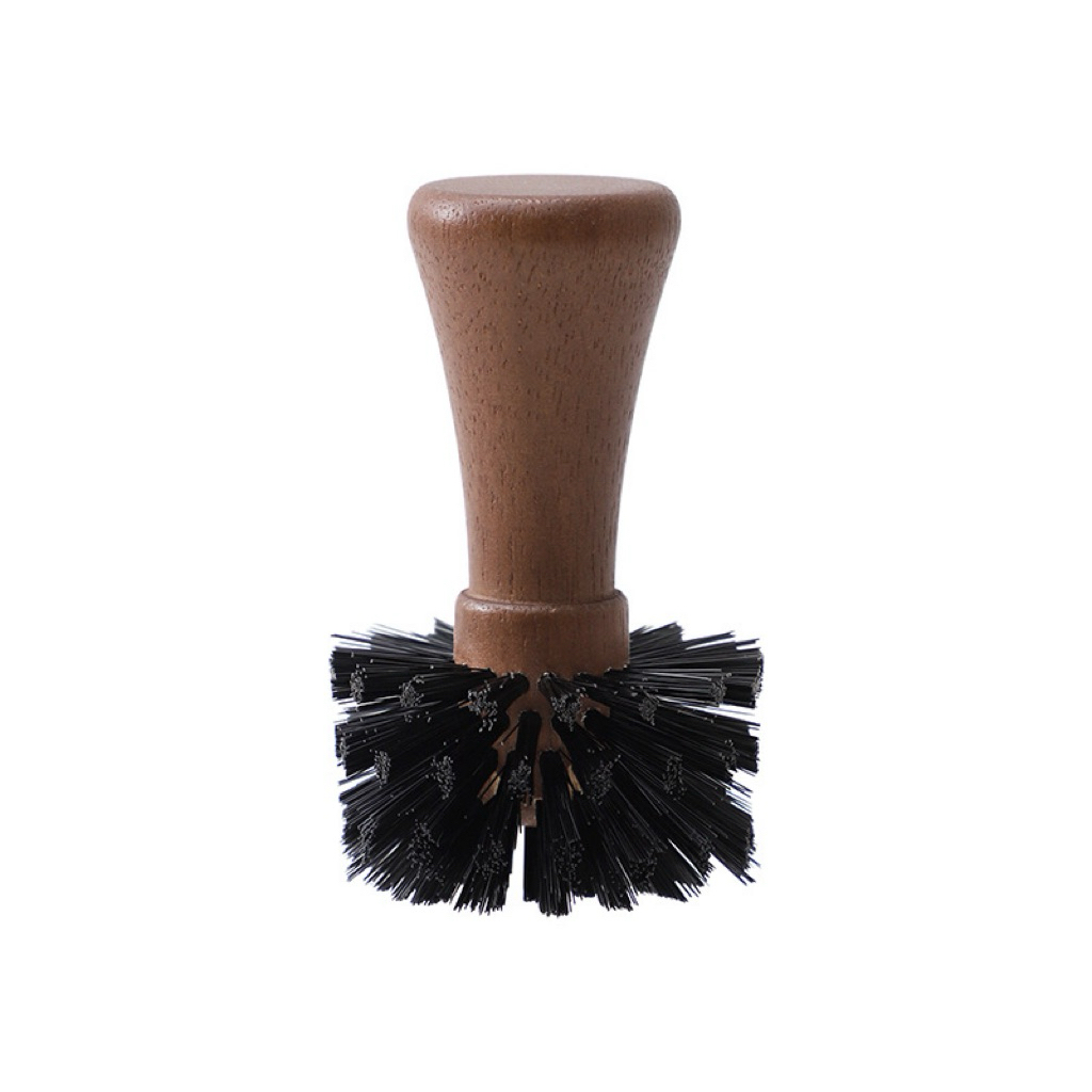[HOẢ TỐC] Chổi vệ sinh cán gỗ làm sạch Portafilter - tay cầm cà phê