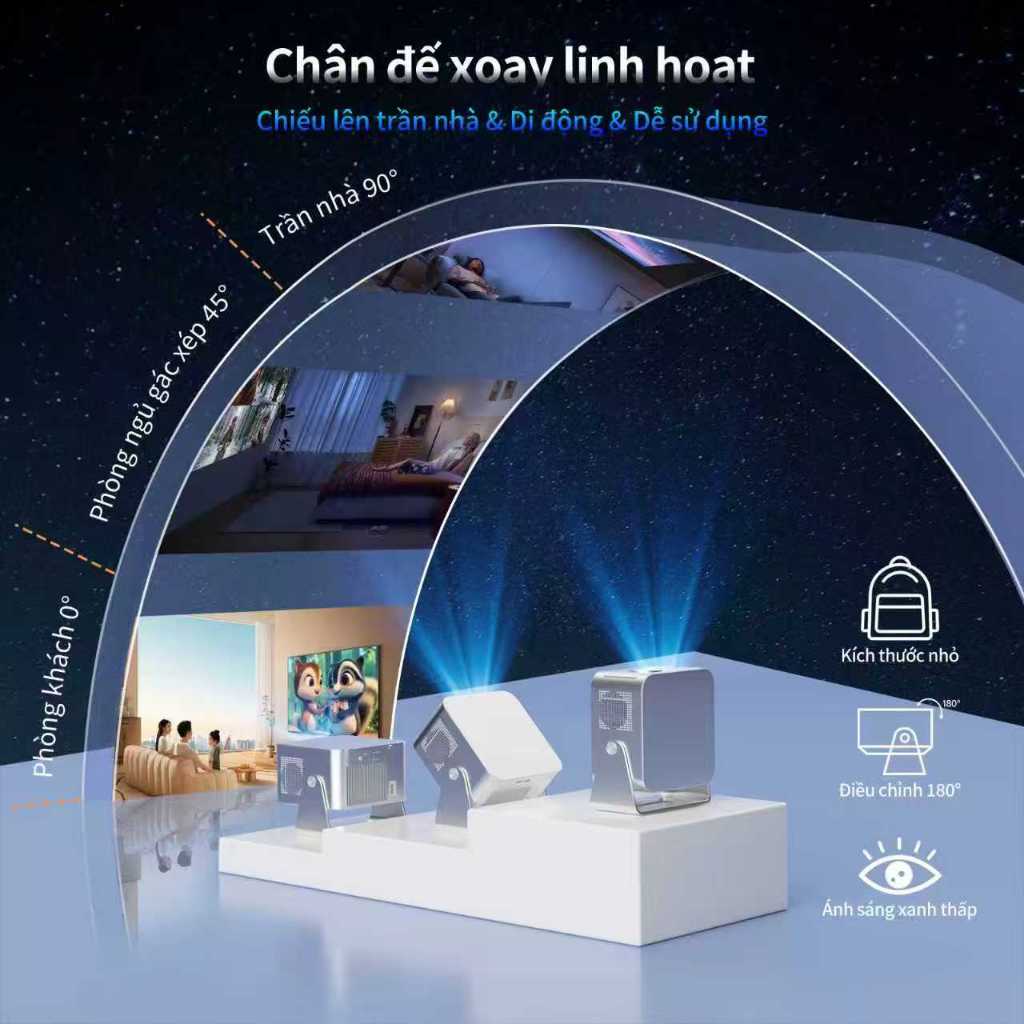 Magcubic Máy Chiếu Thông Minh HY350GT 4K 900 ANSI Google TV OS Chính Thức Netflix Độ Phân Giải Gốc 1080P Tự Động Lấy Nét | BigBuy360 - bigbuy360.vn