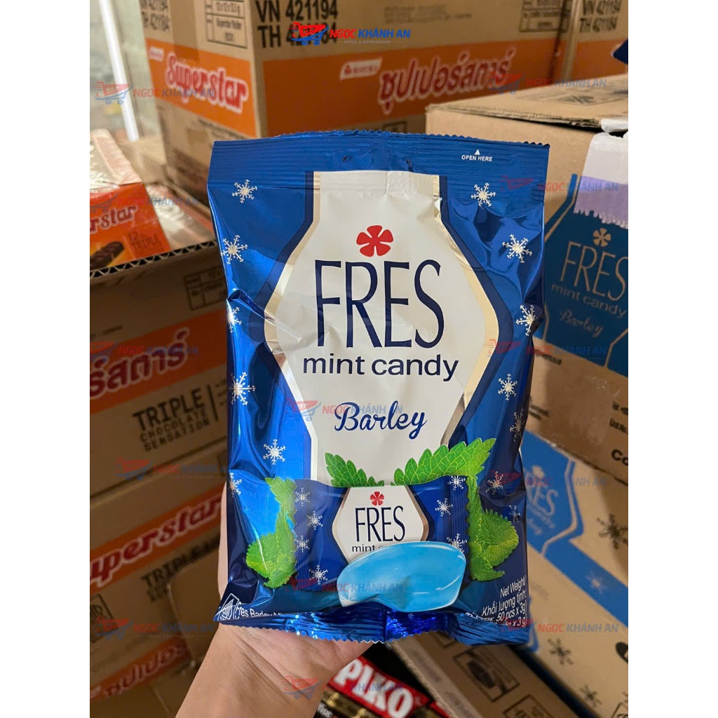 Combo Kẹo Ngậm Fresh Bạc Hà Táo Xanh Giải Nhiệt Thơm Mát