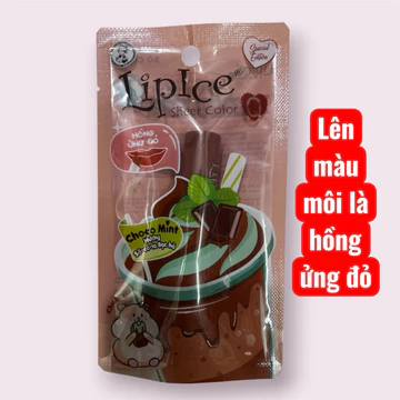 Son dưỡng môi lipice socola bạc hà 2,4g son với sắc hồng ửng đỏ dưỡng môi mềm mượt