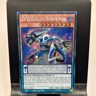 [ Bài Yugioh Chính Hãng ] D/D Count Surveyor - RA05-EN034 - Super/Ultra/Secret