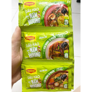 (1 dây gồm 12 gói , 1 gói 30gr) Dầu Hào Nấm Hương vị tự nhiên
