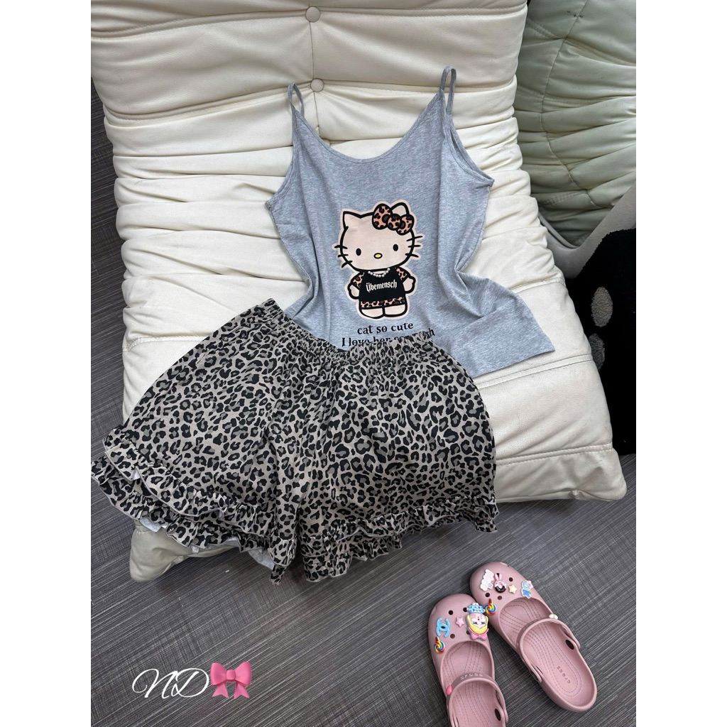 Set bộ cotton Gill 2S + quần beo QCCC