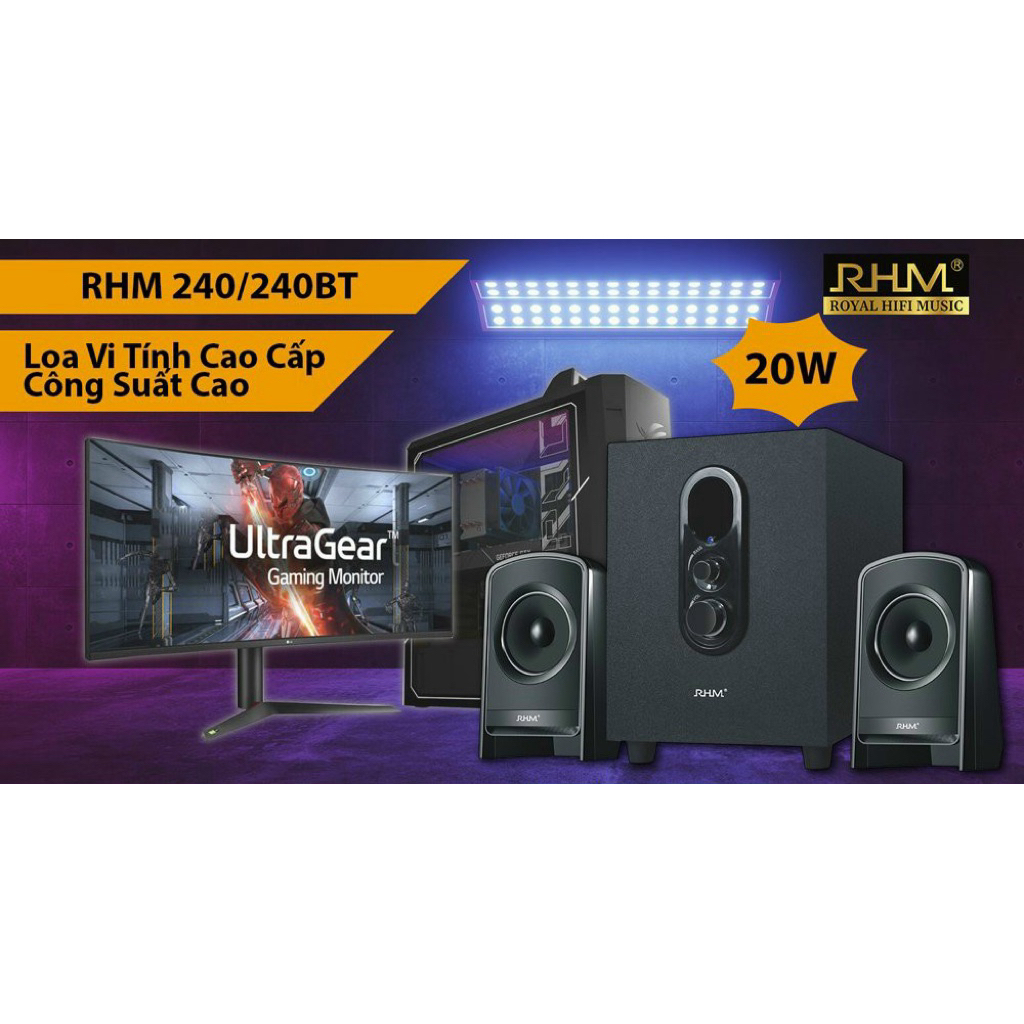 Loa vi tính 2.1 chính hãng RHM 240bt | Shopee Việt Nam