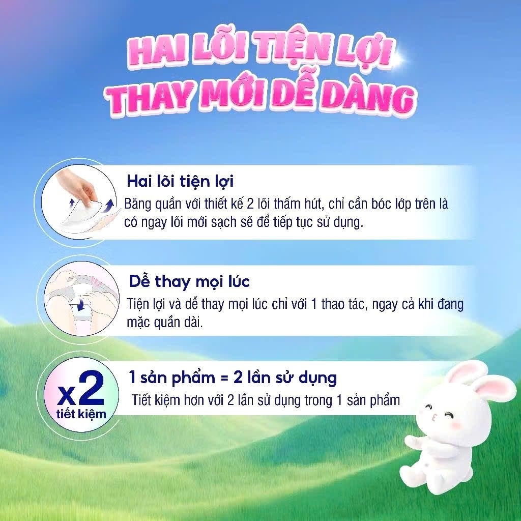 1 gói Băng quần Diana Double Fresh ML6 / L-XL6(2 lõi/chiếc)