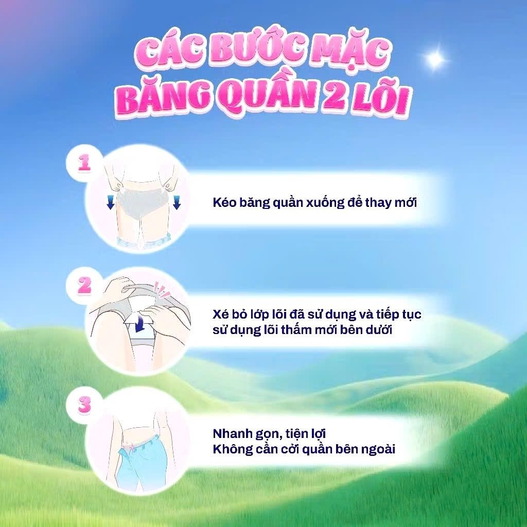 1 gói Băng quần Diana Double Fresh ML6 / L-XL6(2 lõi/chiếc)
