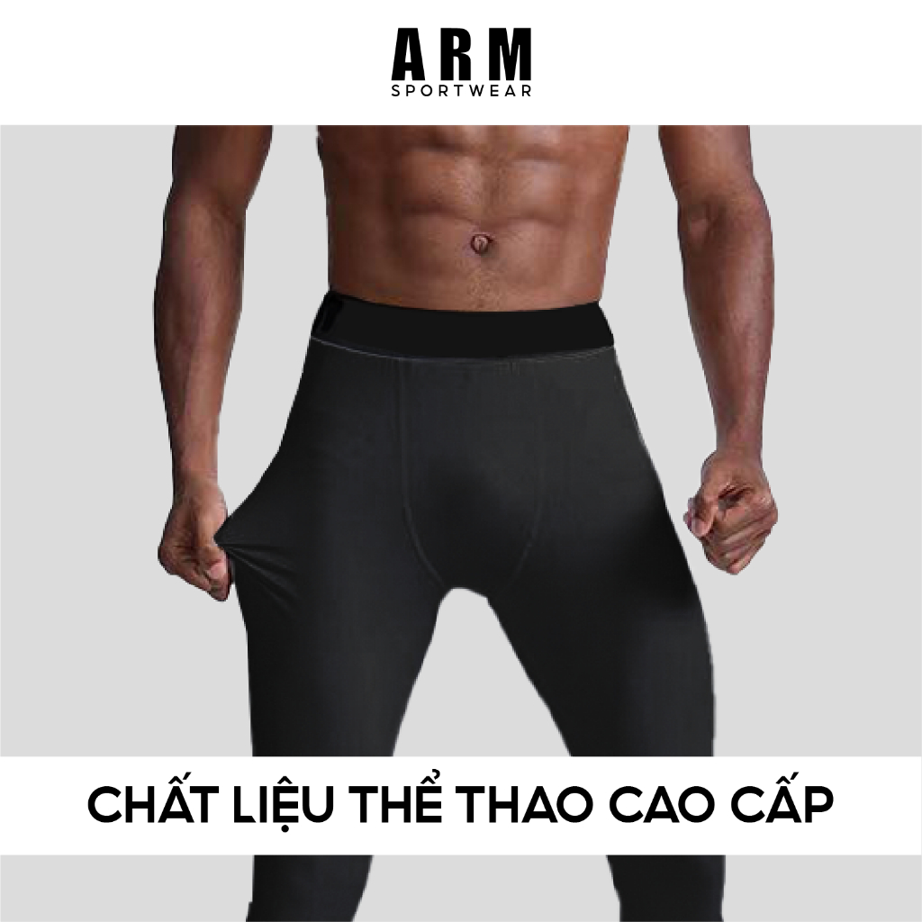 Quần Giữ Nhiệt ARM Combat, Quần Legging Nam Chuyên Tập Gym Chạy Bộ Đá Bóng vận động thoải mái