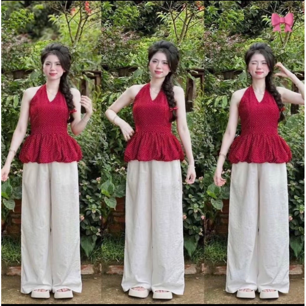 NN66- (Hoả tốc) Sét đồ bộ dáng yếm bí phối gì có mút quần đũi suông (38-57kg)