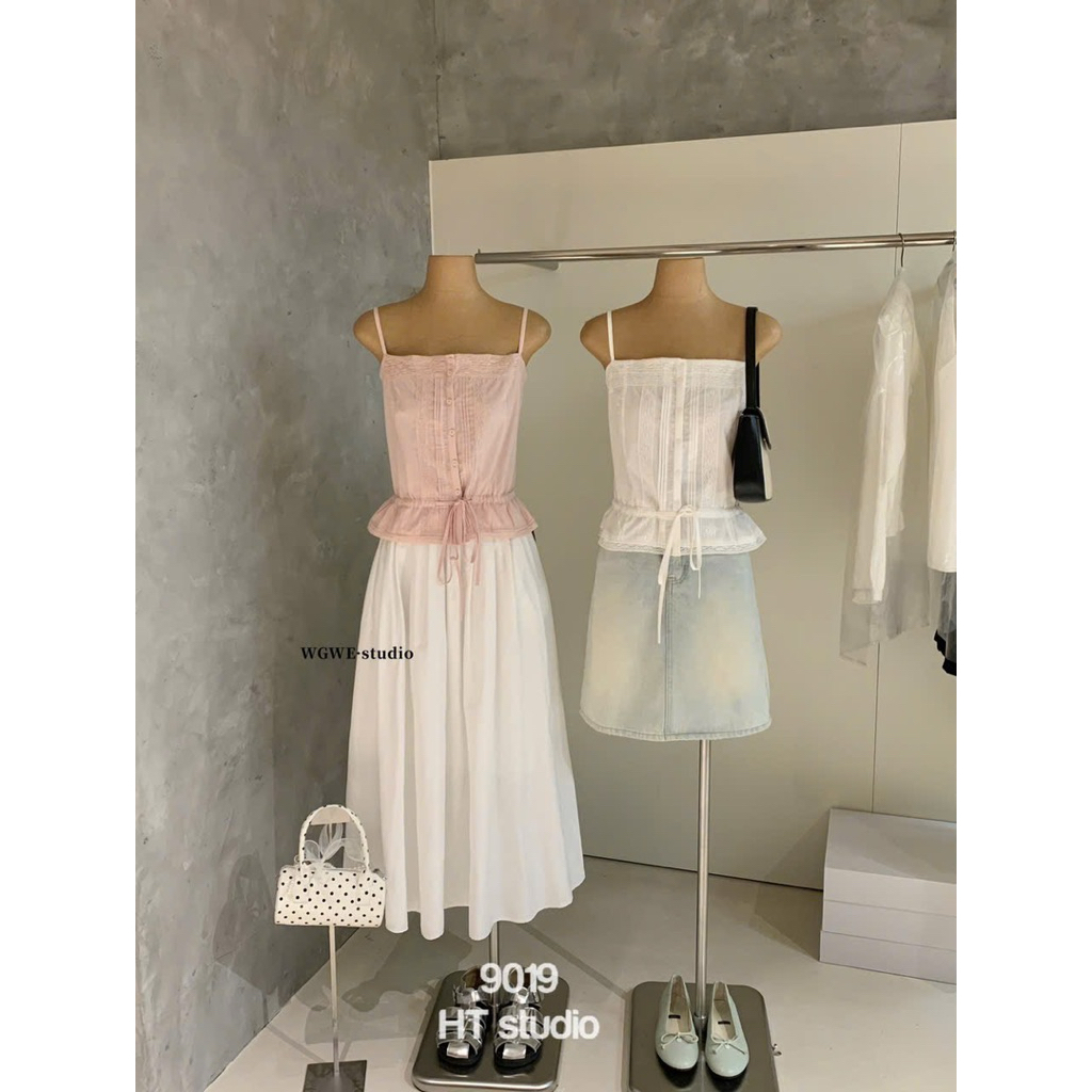 𝑺𝒔𝒖.𝑺𝒕𝒖𝒅𝒊𝒐// ÁO HAI DÂY MIX REN WGWE 9019