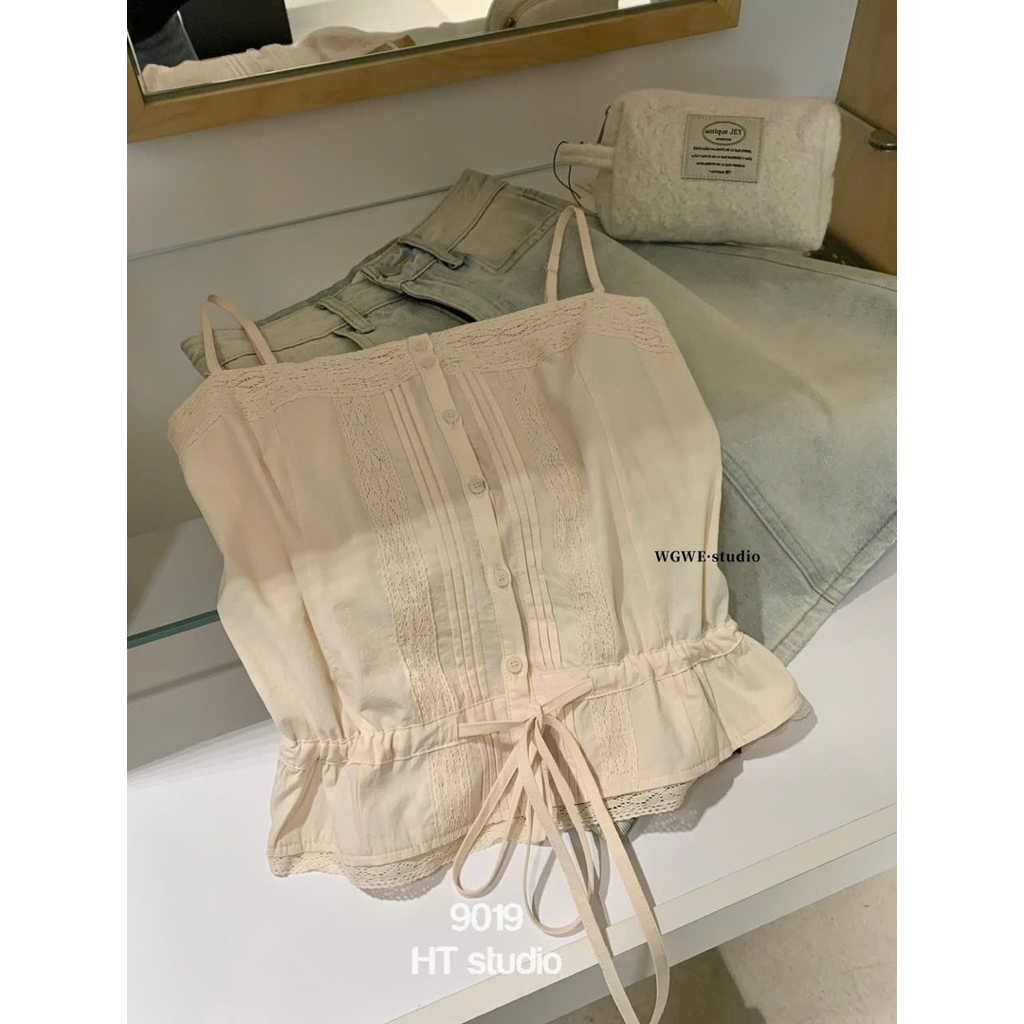 𝑺𝒔𝒖.𝑺𝒕𝒖𝒅𝒊𝒐// ÁO HAI DÂY MIX REN WGWE 9019