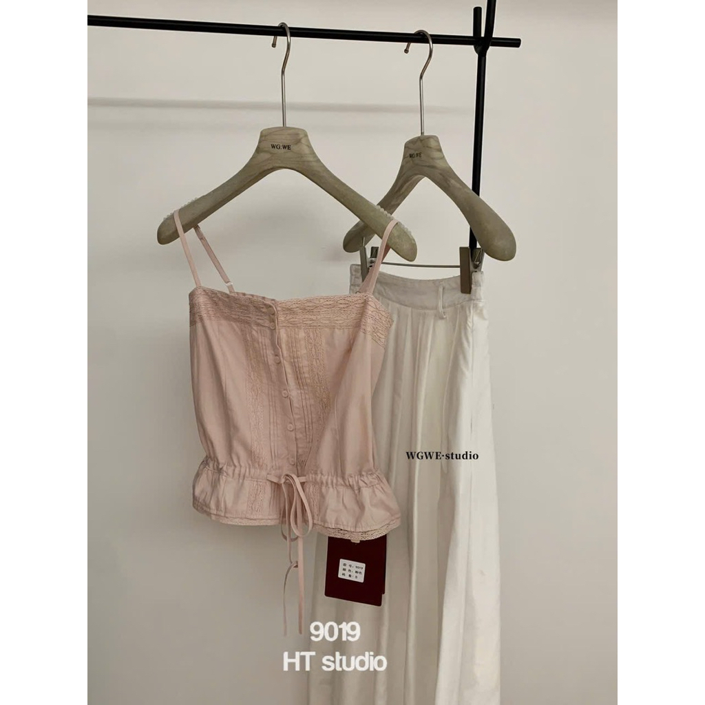 𝑺𝒔𝒖.𝑺𝒕𝒖𝒅𝒊𝒐// ÁO HAI DÂY MIX REN WGWE 9019