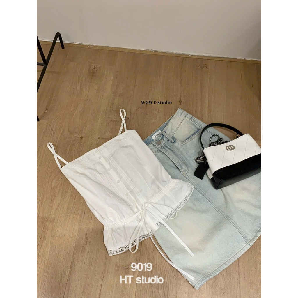𝑺𝒔𝒖.𝑺𝒕𝒖𝒅𝒊𝒐// ÁO HAI DÂY MIX REN WGWE 9019